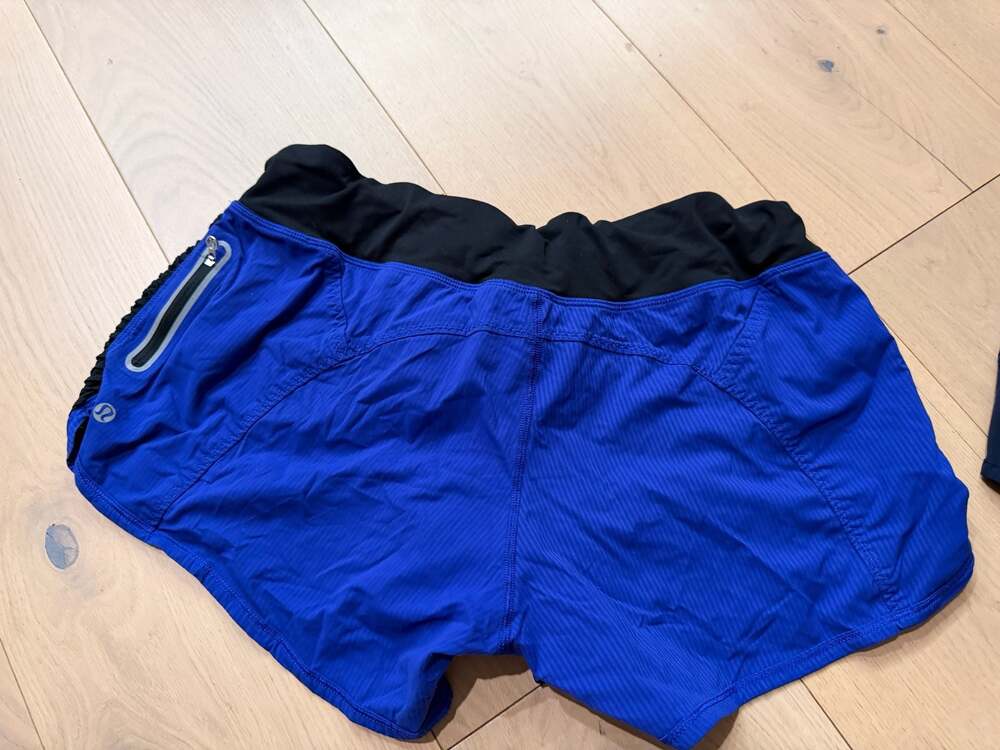 Lot of 3 Lululemon Run Bright As Night Running Shorts with Zip Pocket - Picture 4 of 9